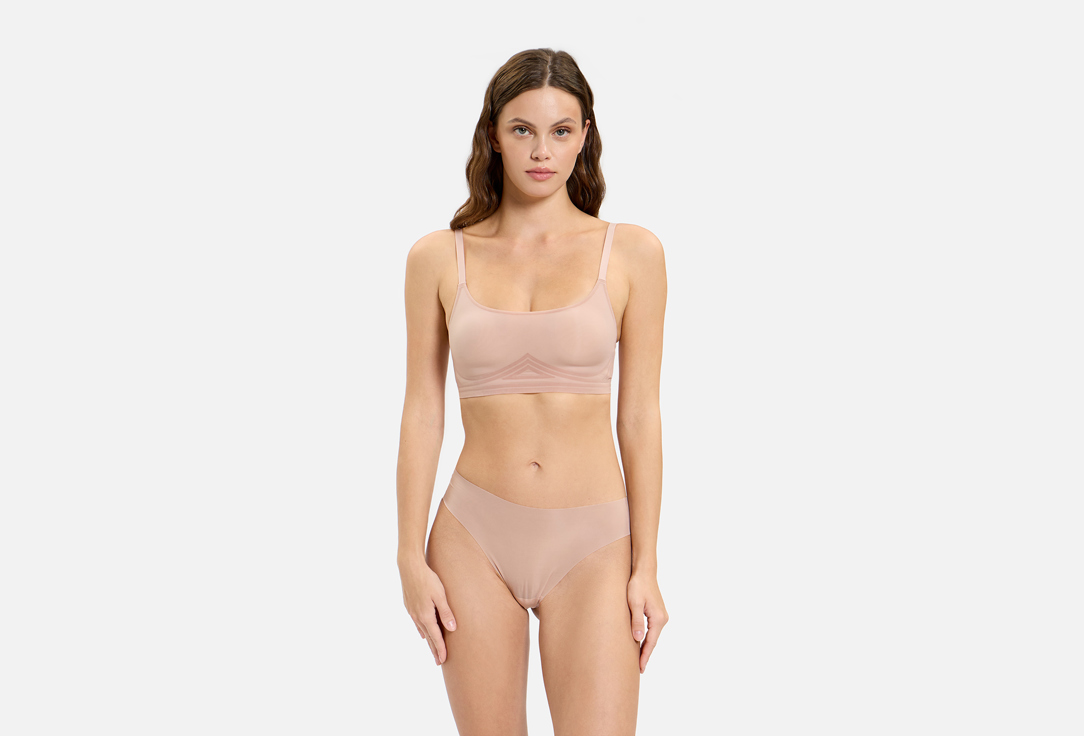 Belle you Трусы-танга W2090274 Airy Пудрово-розовые р.L