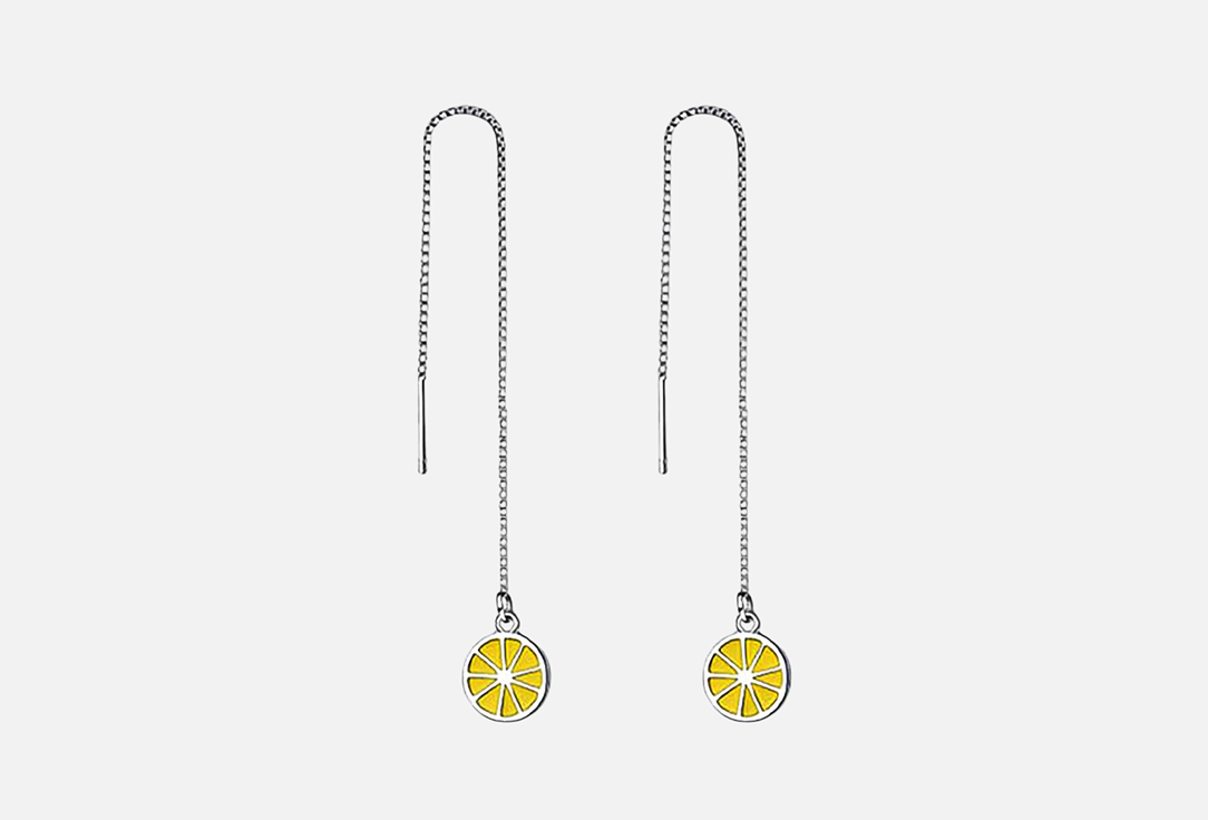 Ювелирная бижутерия, серьги-протяжки, покрытые серебром с кристаллами Swarovski