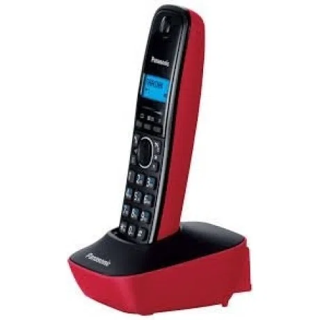 Радиотелефон Panasonic KX-TG1611RUR трубка, черный/красный