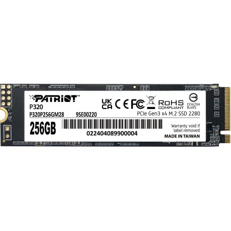 Твердотельный накопитель PATRIOT P320 256, 256 Гб л
