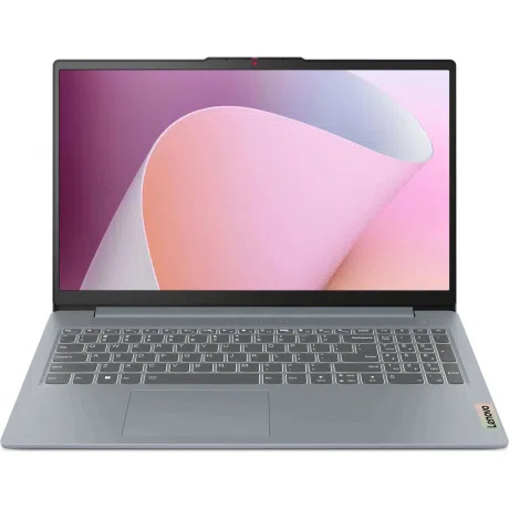 Ноутбук Lenovo IdeaPad Slim 3 15AMN8, 15.6 дюйма IPS FHD, AMD Ryzen 3, 8 ГБ, SSD 512 ГБ, Arctic Grey, DOS