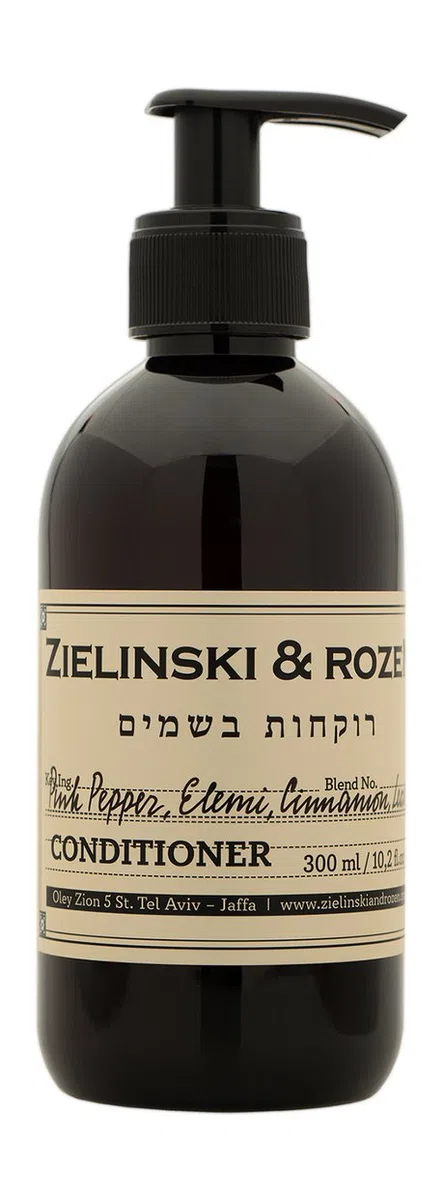 Кондиционер для волос Zielinski & Rozen Pink Pepper Elemi Cinnamon Leather, увлажнение и разглаживание
