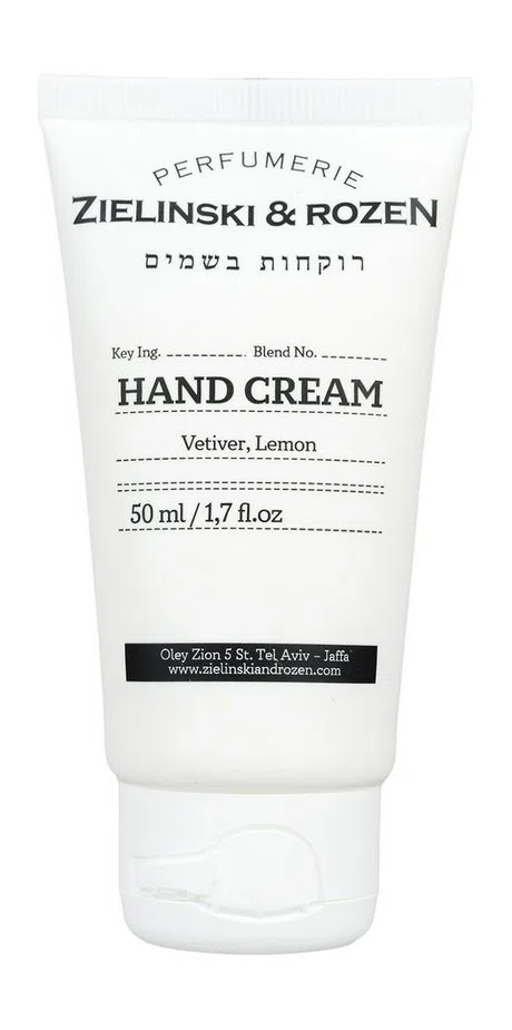 Крем для рук Zielinski & Rozen Vetiver Lemon, ароматный, travel-формат