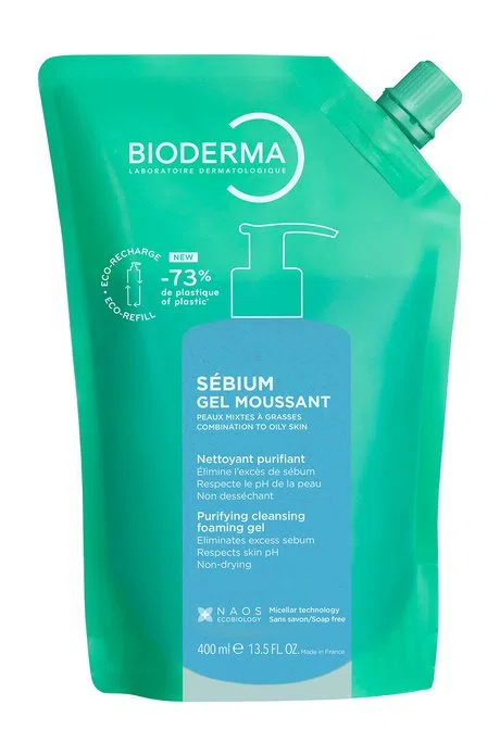 Сменный блок геля для умывания Bioderma Sebium Gel Moussant, с физиологическим pH