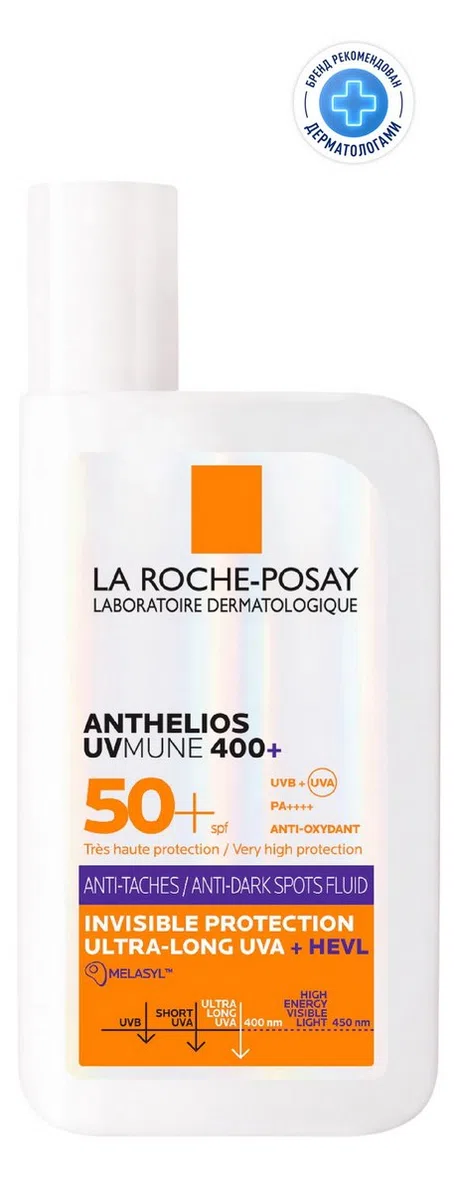 Солнцезащитный флюид La Roche-Posay Anthelios UVmune 400 SPF 50+, для лица
