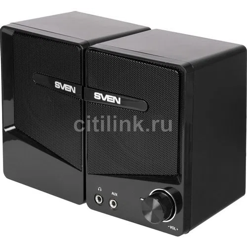 Колонки компьютерные Sven 248 2.0 пластиковые черные