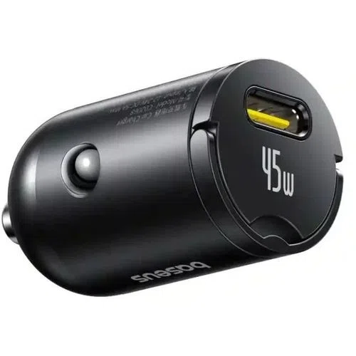 Автомобильное зарядное устройство Baseus C0206800, 2x USB-C, 45 Вт, чёрное