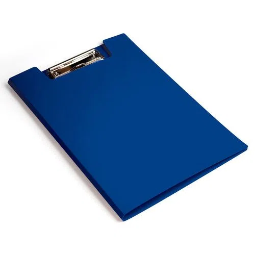 Папка-клипборд с крышкой Бюрократ PD602BLU, A4, синяя, 20 шт.