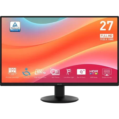 Монитор MSI Pro MP272L 27", IPS, 1920 × 1080, 100 Гц, черный