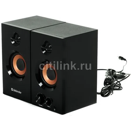 Компьютерные колонки 2.0 Defender Aurora S20, 20 Вт, черные
