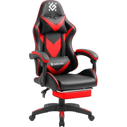 Игровое кресло Defender Minion, экокожа, черно-красное