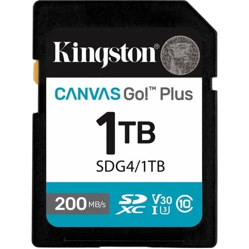 Карта памяти SDXC Kingston Canvas Go! Plus 1024 ГБ UHS-I U3