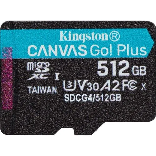 Карта памяти Kingston Canvas Go! Plus microSDXC 512 ГБ
