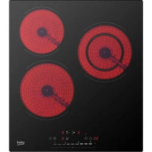 Электрическая варочная панель Beko BHC 451 TO, 3 конфорки, черная