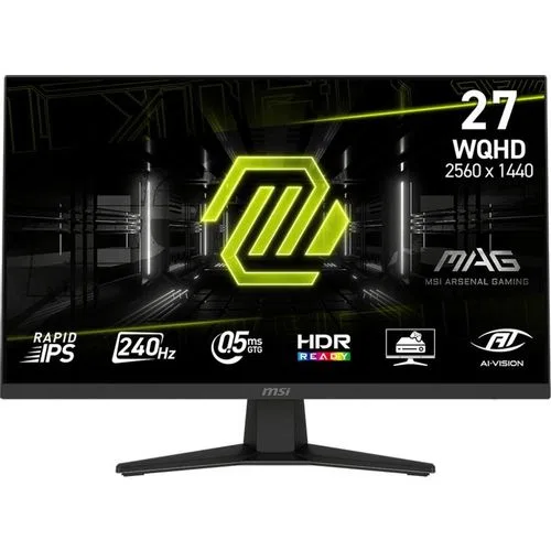 Монитор MSI MAG 274QF X24, 27", 2560x1440, IPS, 240 Гц, чёрный