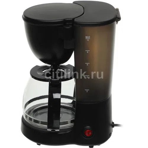 Кофеварка капельная Vitek VT-1500, со стеклянным колбой-флаконом, черный