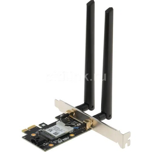 Адаптер Wi-Fi и Bluetooth ASUS PCE-AX1800, PCI Express, Wi-Fi 6