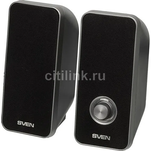 Колонки компьютерные Sven 325, 2.0, черные