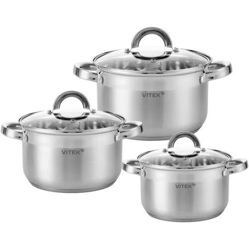 Набор кастрюль Vitek Режим Вкусно VT-SS2196, 6 предметов