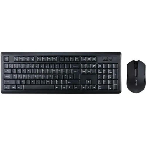 Комплект клавиатура и мышь беспроводной A4Tech V-Track 4200N, чёрный