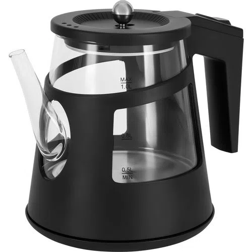 Электрический чайник Vitek VT-WK1083, 1 л, стекло, черный