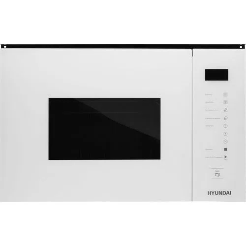 Микроволновая печь встраиваемая Hyundai HBW 2560 WG, 25 л, 900 Вт, белая
