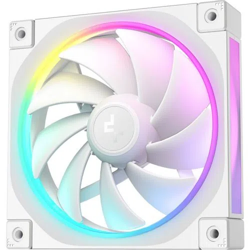 Вентилятор корпусной DeepCool FL12 Wh, 120 мм, ARGB, белый