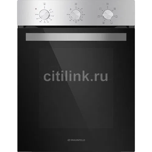 Духовой шкаф электрический MAUNFELD EOEC516S, 51 л, дверца с 2 стеклами, серебристый