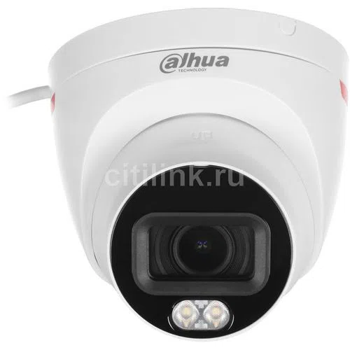 IP-камера видеонаблюдения Dahua DH-IPC-HDW2449TP-S-LED-0280B-PRO, 2688x1520, 2.8 мм, белый