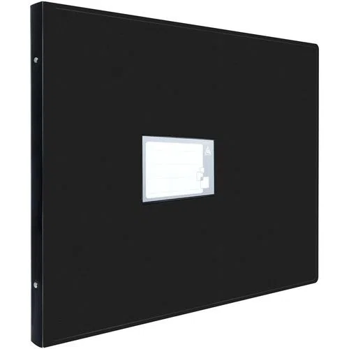Папка на кольцах Бюрократ 0827GA3BLCK, A3, 4 кольца, 27 мм, черная, 30 шт.