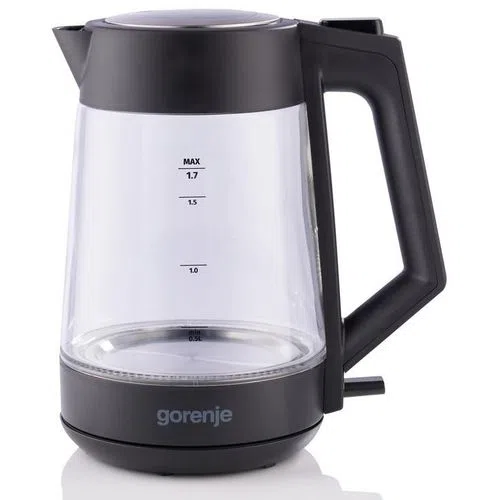 Электрочайник Gorenje K17OGP, 1.7л, стекло, черный