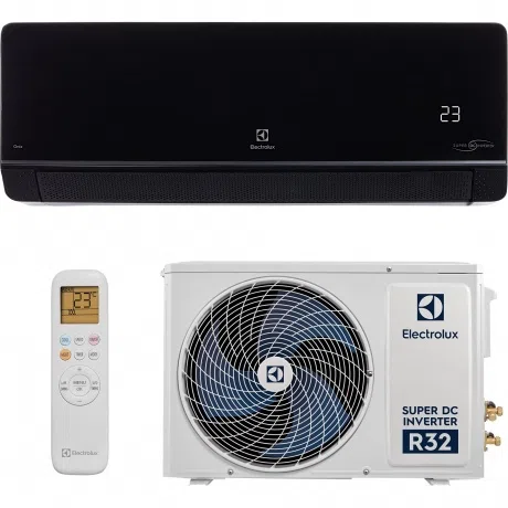 Сплит-система инверторная Electrolux Onix Super DC EACS/I-18HIX-BLACK/N8, комплект, чёрная