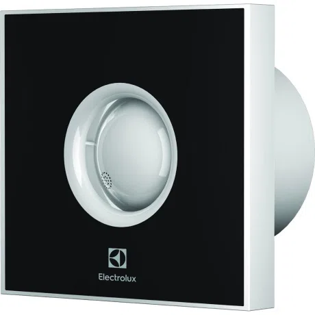 Вентилятор вытяжной Electrolux Rainbow EAFR-100, осевой, 100 мм, обратный клапан, чёрный