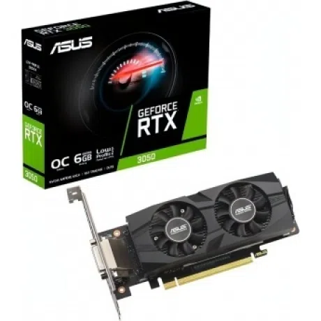 Видеокарта ASUS GeForce RTX 3050 Low Profile 6 ГБ GDDR6