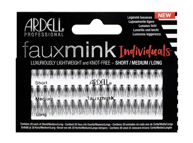 Пучки накладных ресниц Dell Faux Mink Knot-Free Individuals Combo, безузелковые, 60 шт