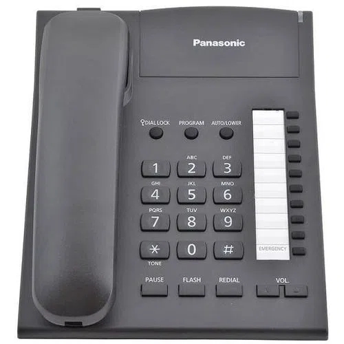 Телефон проводной Panasonic KX-TS2382RUB, черный