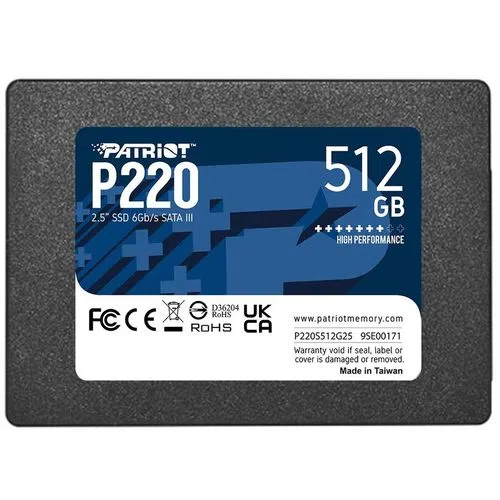 SSD-накопитель PATRIOT P220 512, 512 ГБ л