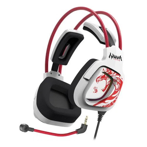 Игровая гарнитура A4Tech Bloody G575 Naraka мониторные проводные белые