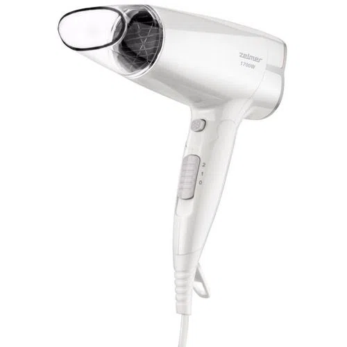 Фен Zelmer ZHD8321, 1700Вт, белый и серый