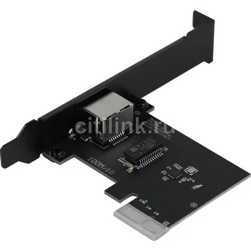 Сетевая карта Digma DPE101G-TX PCI Express Gigabit Ethernet, черная