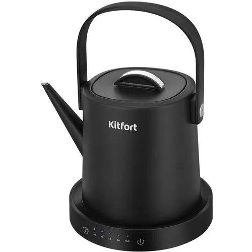 Чайник электрический KitFort КТ-6754, 1л, нержавеющая сталь