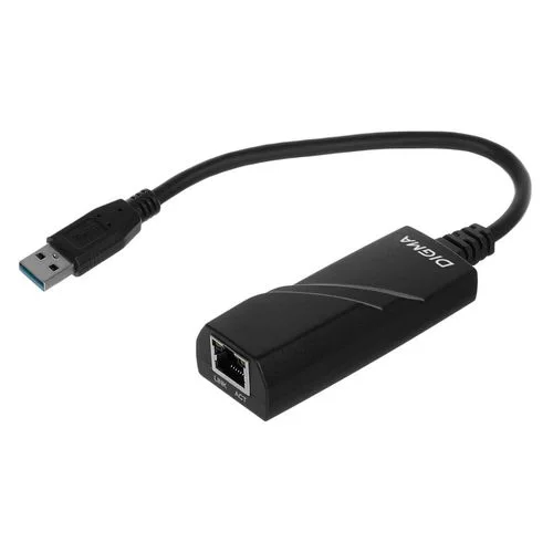 Сетевой адаптер Digma D-USB3-LAN1000 USB 3.0, Gigabit Ethernet, черный
