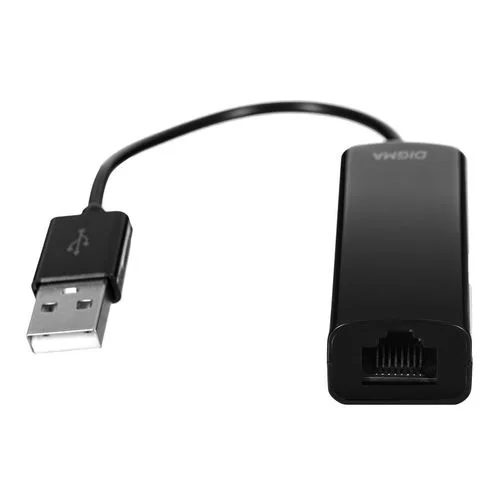 Адаптер сетевой Digma D-USB2-LAN100, USB 2.0, Fast Ethernet, черный