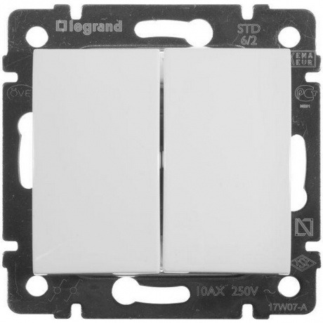 Механизм переключателя на 2 направления Legrand Valena 774408, белый