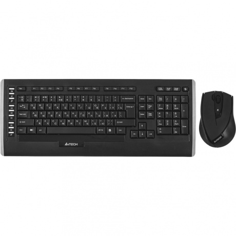 Беспроводной комплект клавиатура и мышь A4Tech 9300F, чёрный