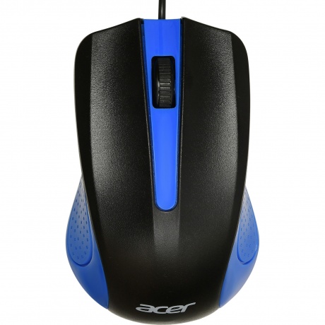 Мышь проводная Acer OMW011 черный/синий