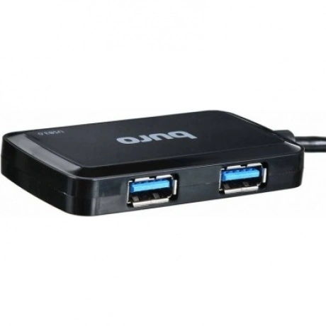 USB-хаб Buro BU-HUB4-U3.0-S, 4 порта USB 3.0, чёрный