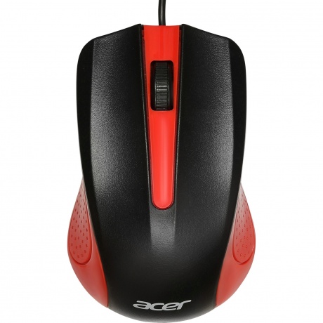 Мышь проводная Acer OMW012, черно-красная