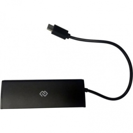 USB-разветвитель Digma HUB-4U2.0-UC-B, 4 порта USB 2.0, USB Type-C, чёрный