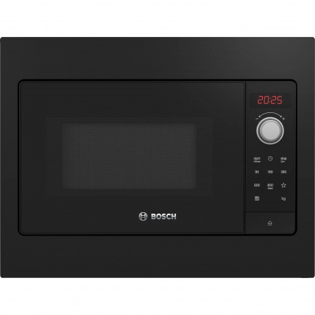 Встраиваемая микроволновая печь Bosch BFL523MB3, 800 Вт, черная